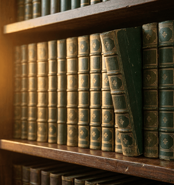 Green architectural archway corridor